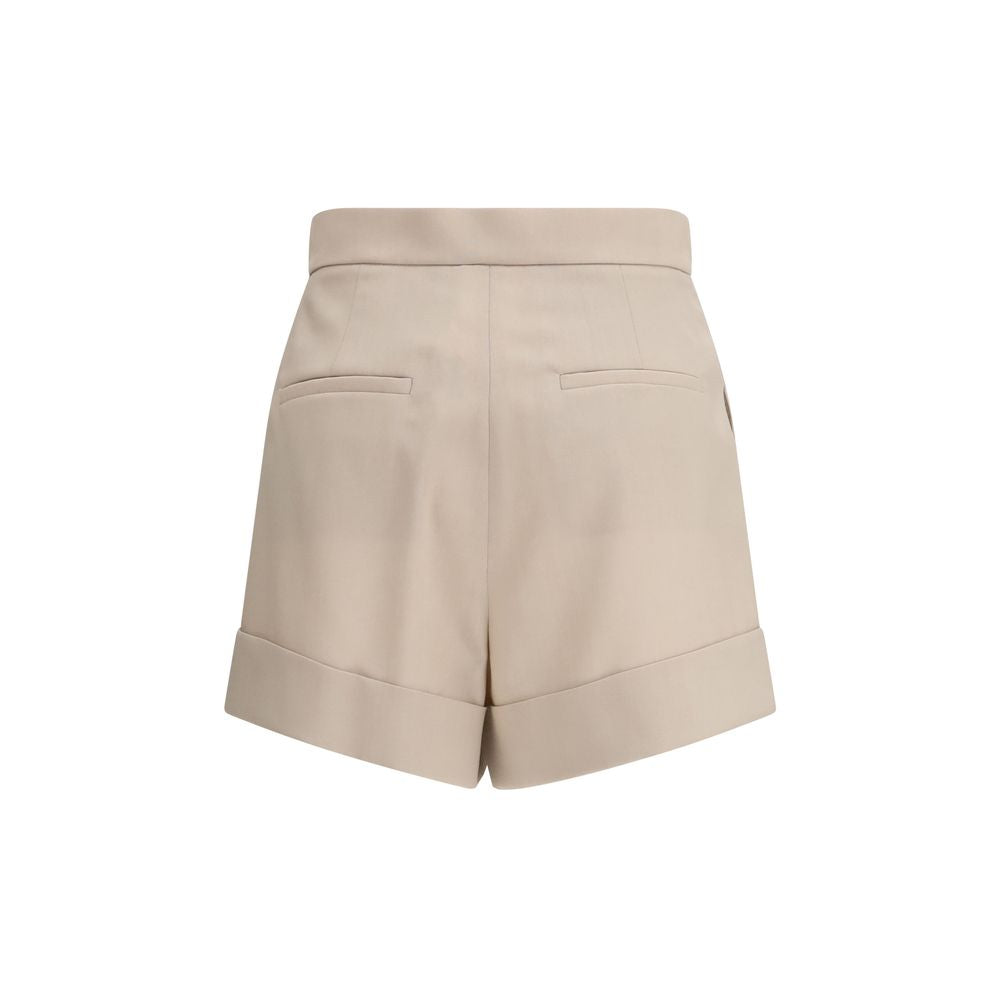 Max Mara Bicolor Wool Oves Aries Bermuda Shorts
