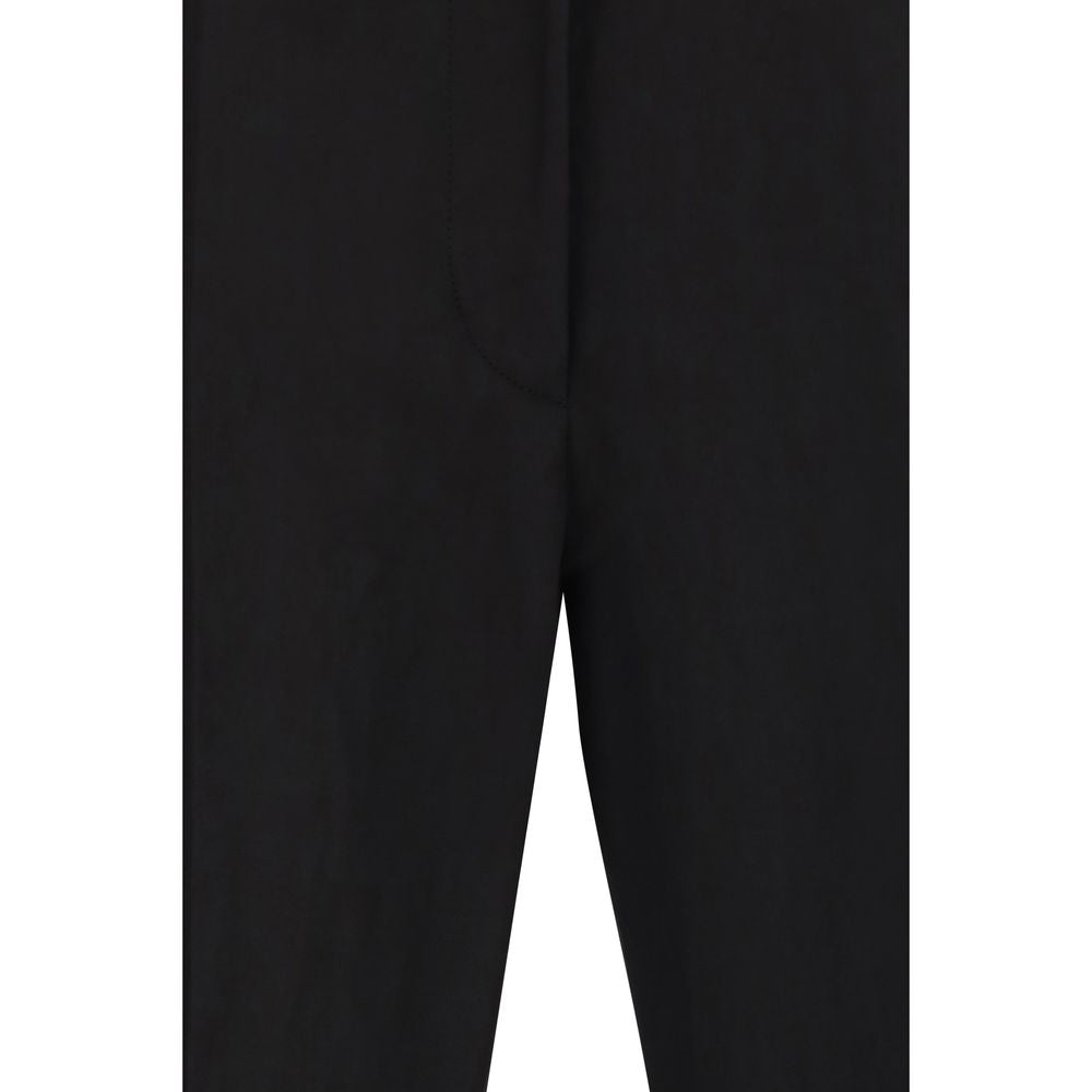 Max Mara Black Viscose Flared Pants