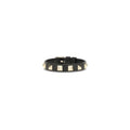 Valentino Garavani Black Calf Leather Bos Taurus Bracelet