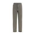 Brunello Cucinelli Bicolor Cotton Relaxed Fit Jeans