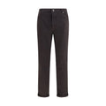 Brunello Cucinelli Brown Cotton Casual Pants