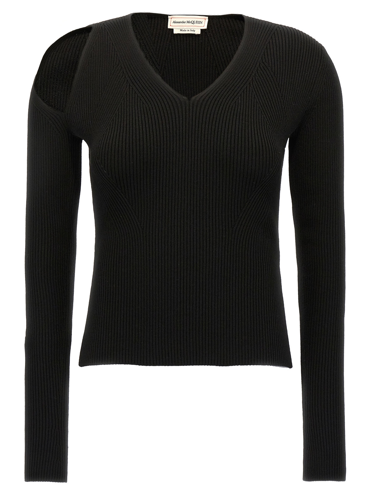 Alexander McQueen Black Wool Cardigan