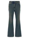 Givenchy Blue Cotton Bootcut Jeans