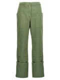 Max Mara Bicolor Cotton Casual Pants