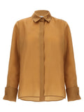 Max Mara Beige Silk Blouse