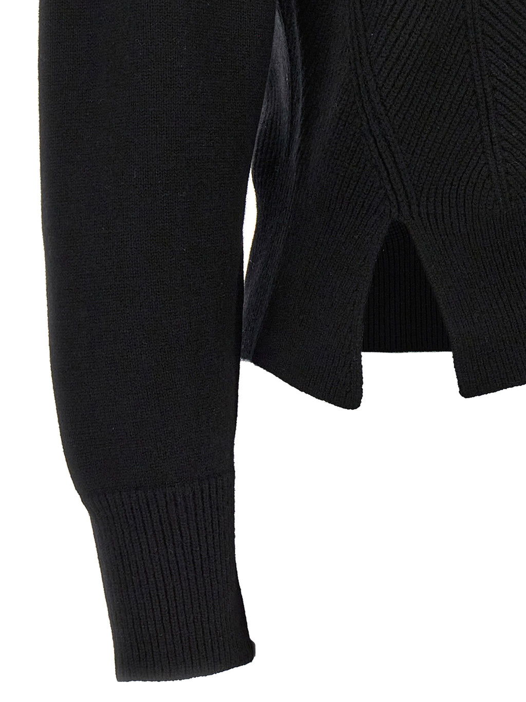 Alexander McQueen Black Wool Cardigan