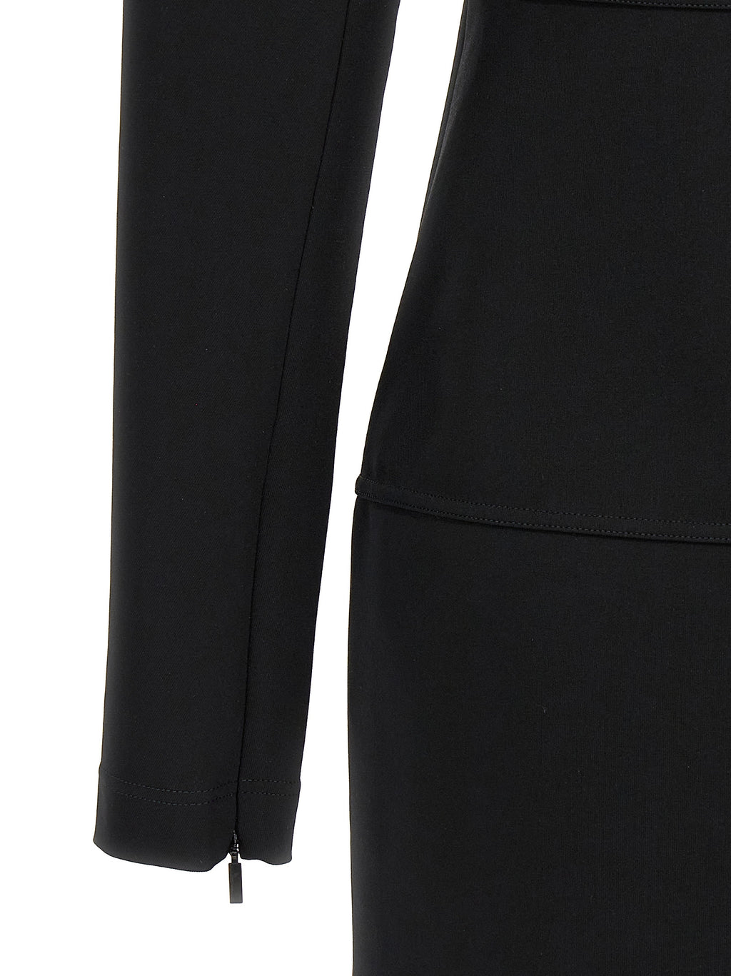 Fendi Black Viscose Midi Dress