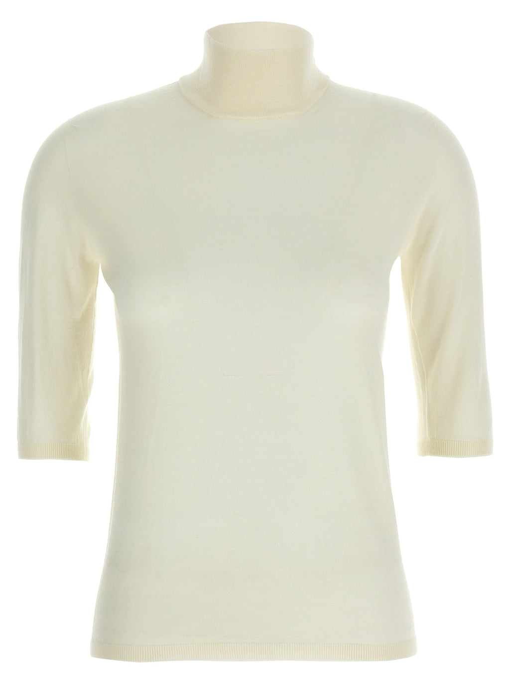 Max Mara White Virgin Wool Cardigan
