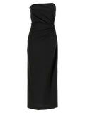Max Mara Black Virgin Wool Long Dress
