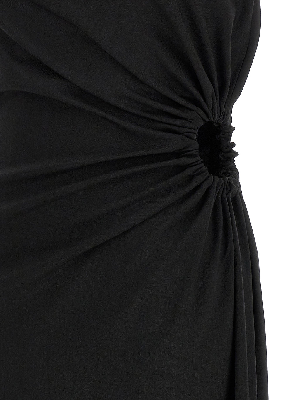 Max Mara Black Virgin Wool Long Dress