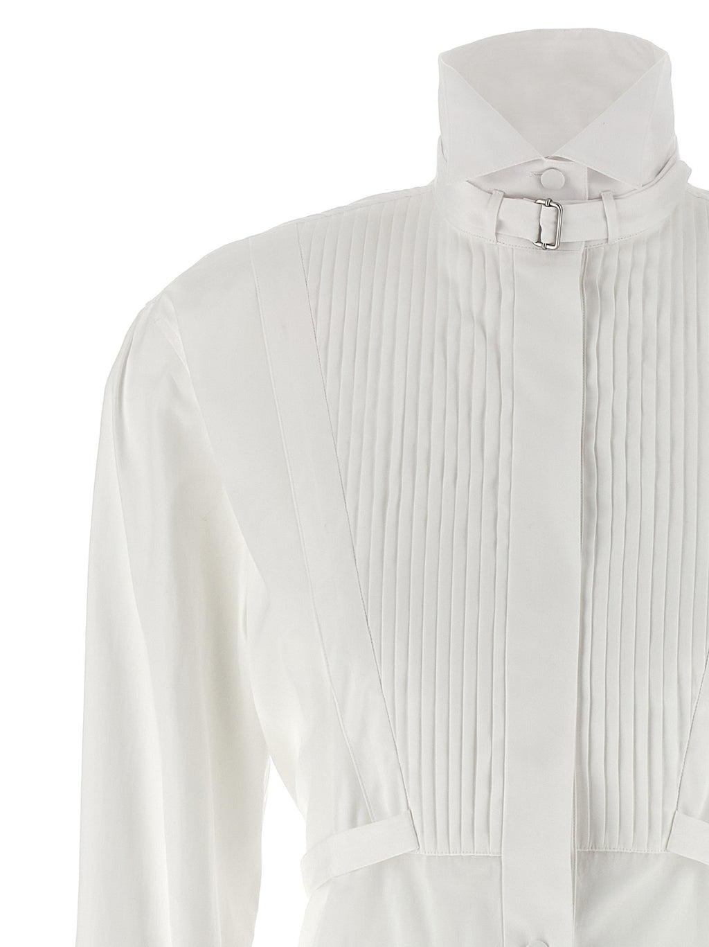 Alexander McQueen White Cotton Midi Dress
