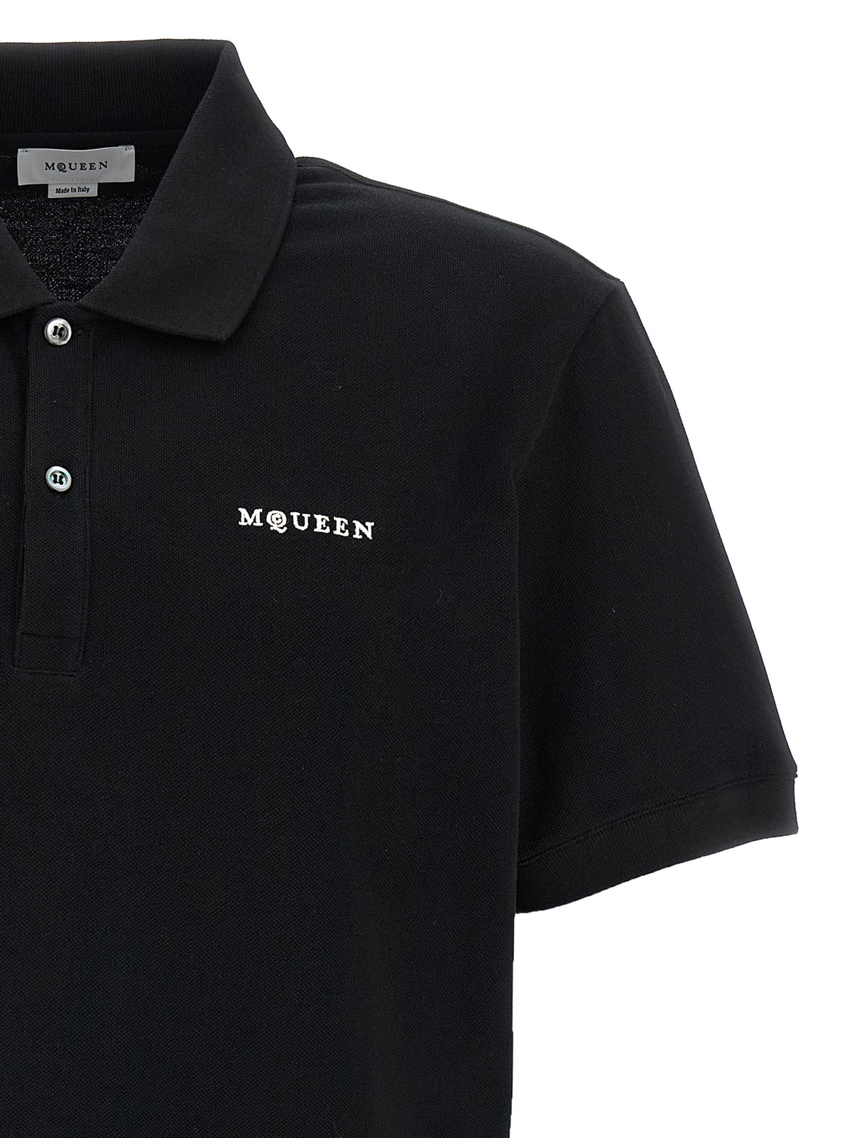 Alexander McQueen Bicolor Cotton Polo Shirt