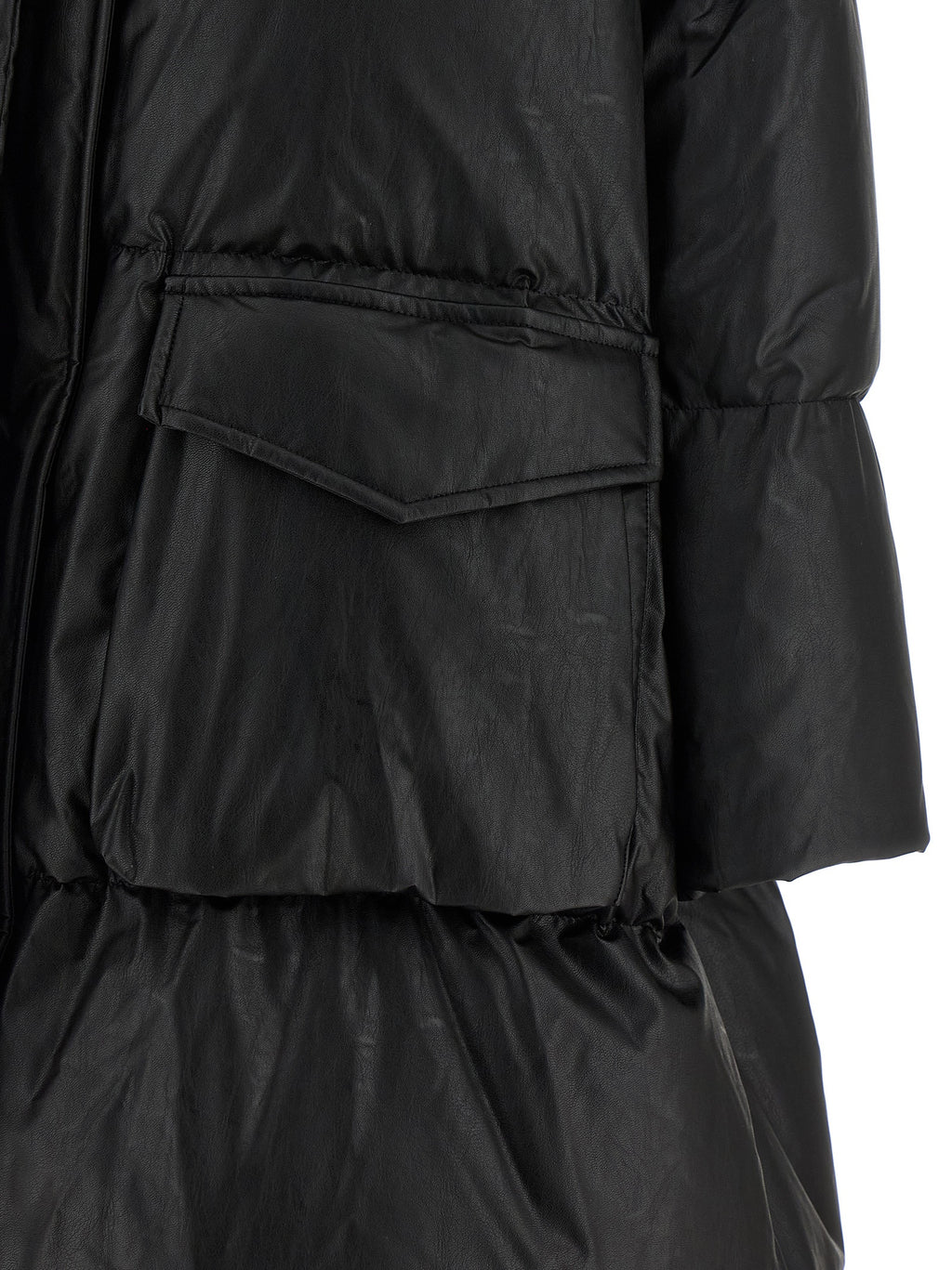 MM6 Maison Margiela Black Viscose Coat