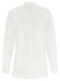 Gucci White Cotton Blouse