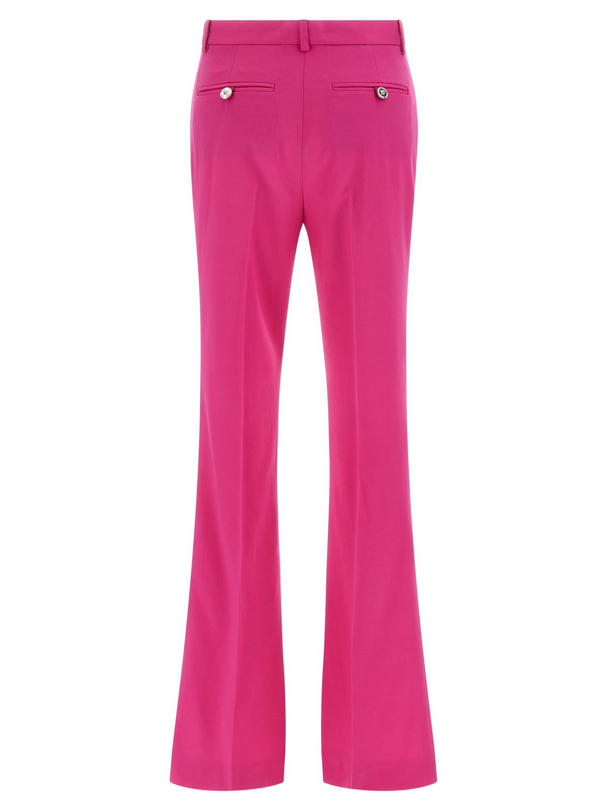 Versace Fuchsia Virgin Wool Flared Pants