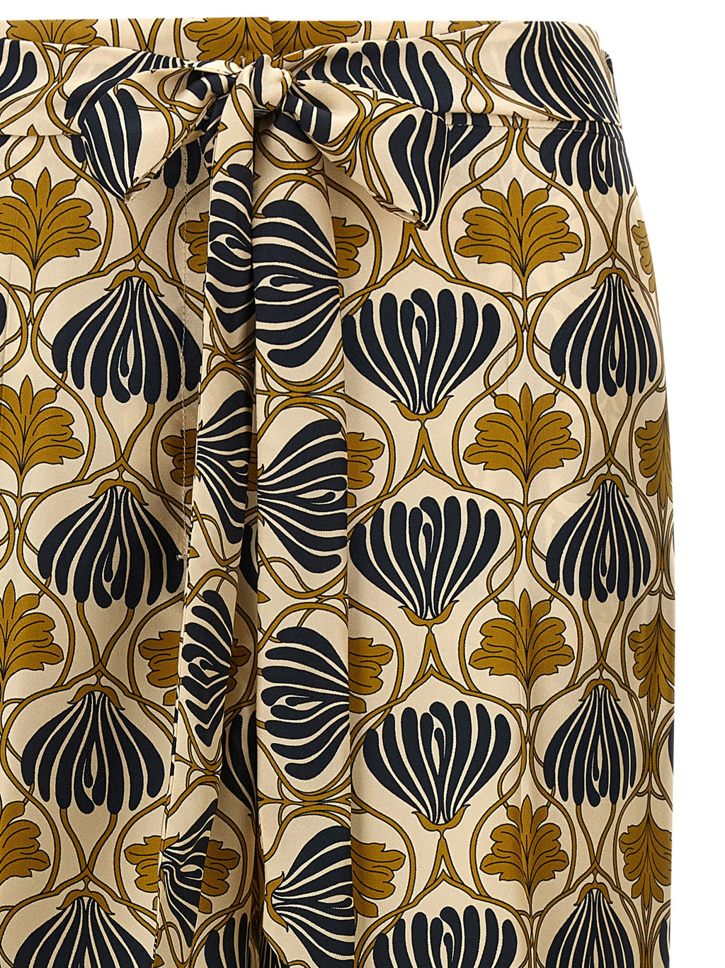 Max Mara Multicolor Silk Casual Pants