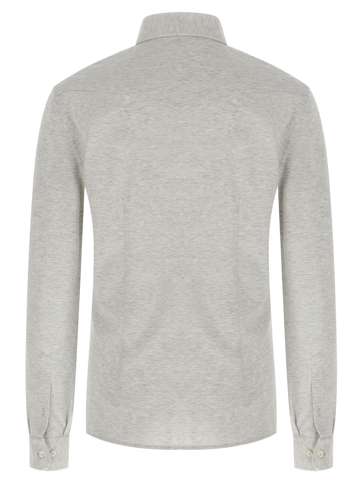 Brunello Cucinelli Gray Cotton Blouse
