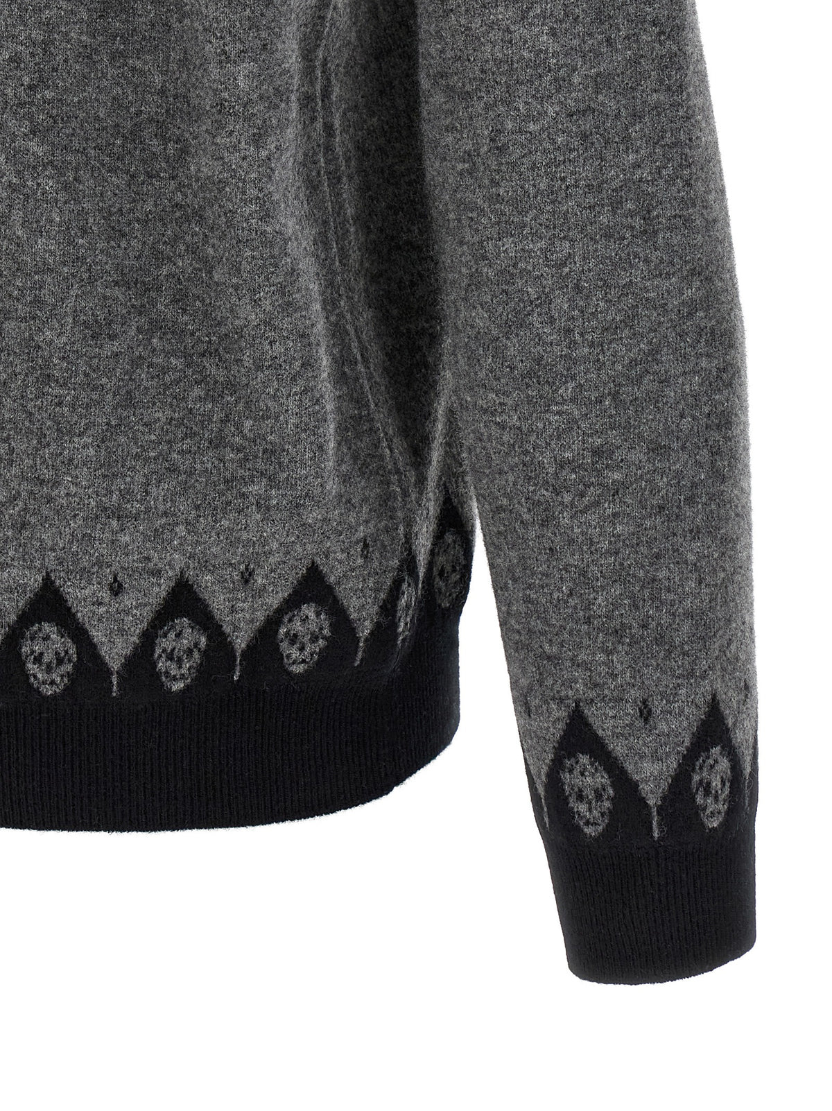 Alexander McQueen Gray Wool Cardigan