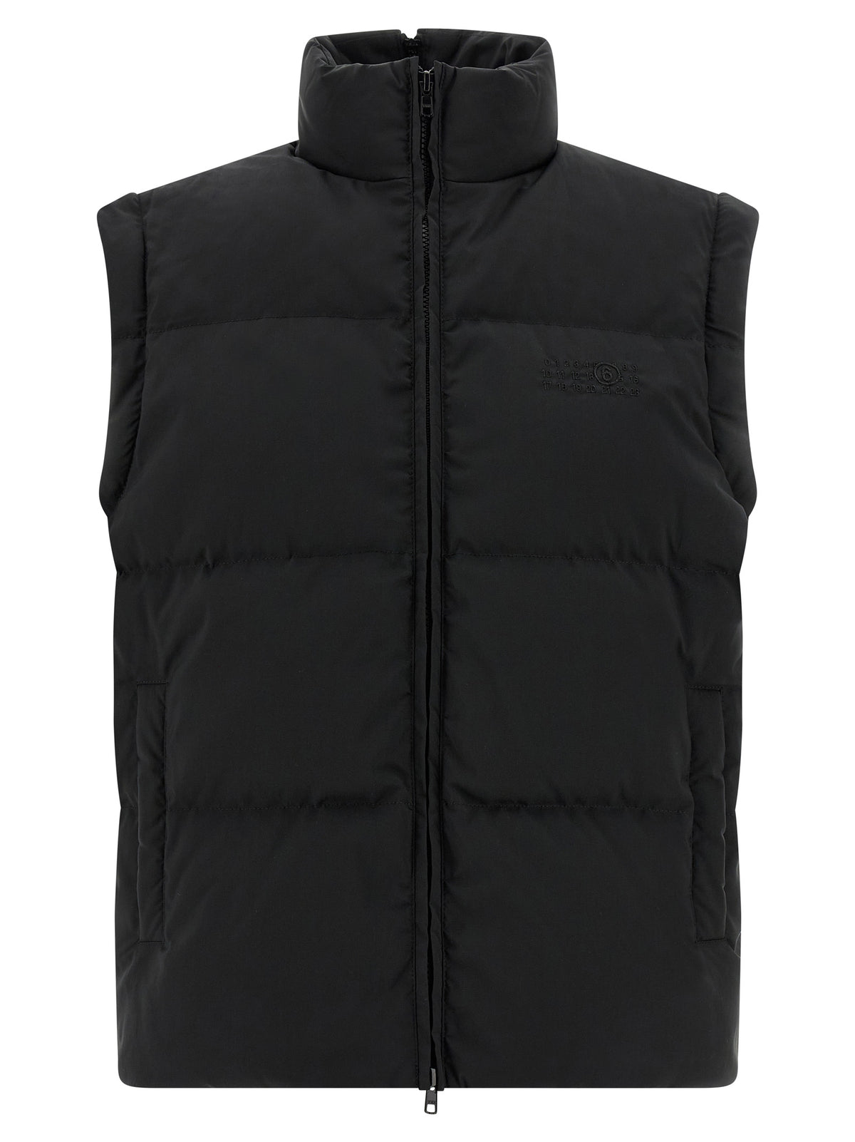MM6 Maison Margiela Black Polyester Full-Length Jacket