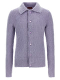Gucci Purple Wool Cardigan