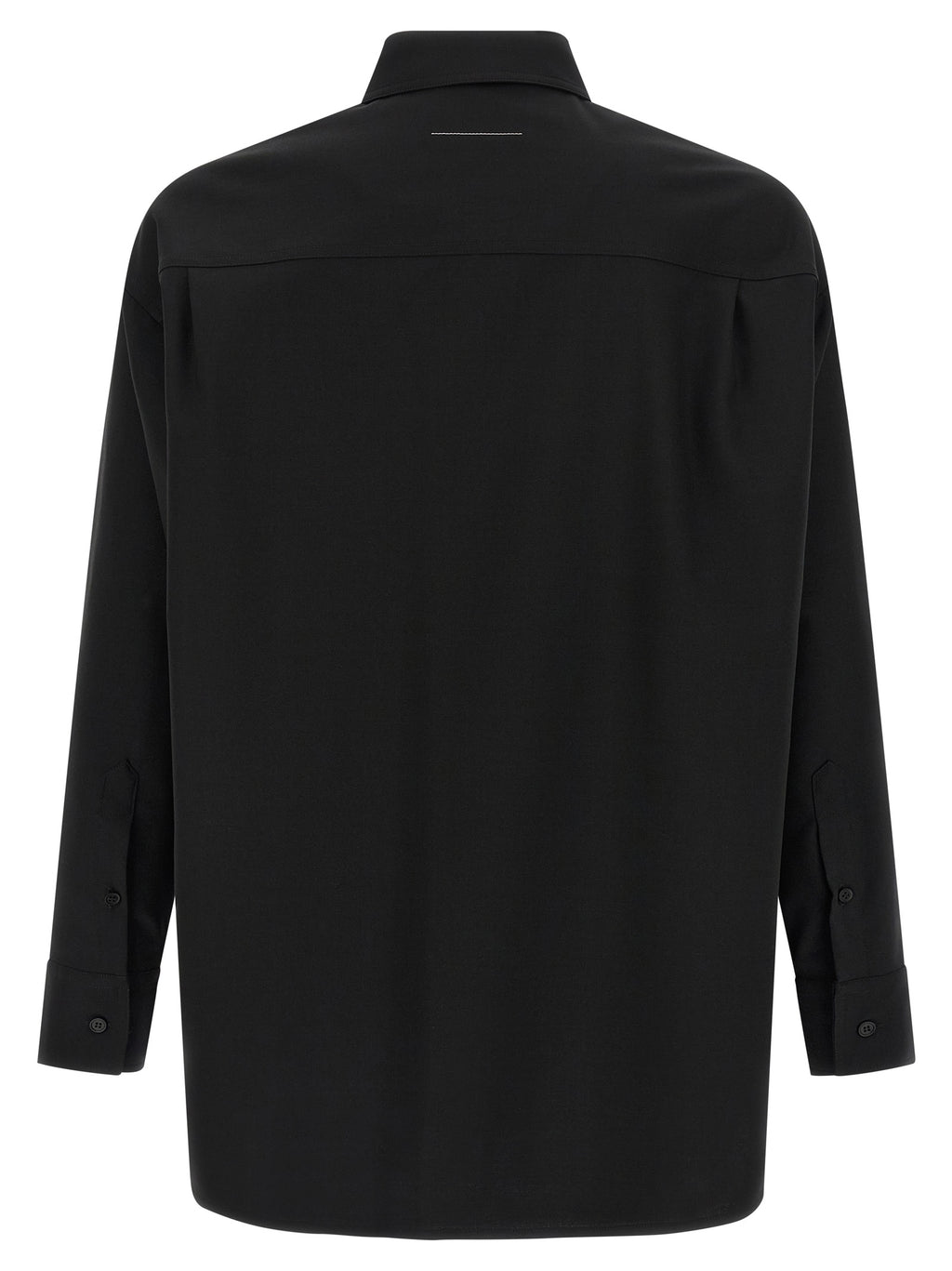 MM6 Maison Margiela Black Polyester Blouse