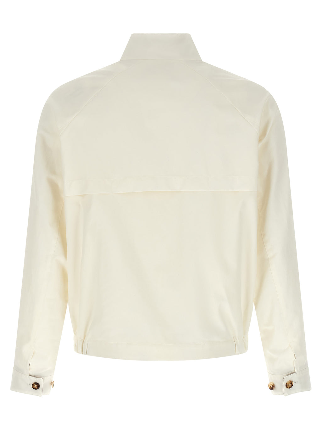 Brunello Cucinelli White Cotton Full-Length Jacket