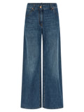 Brunello Cucinelli Blue Cotton Relaxed Fit Jeans