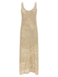 Brunello Cucinelli Beige Linen Long Dress