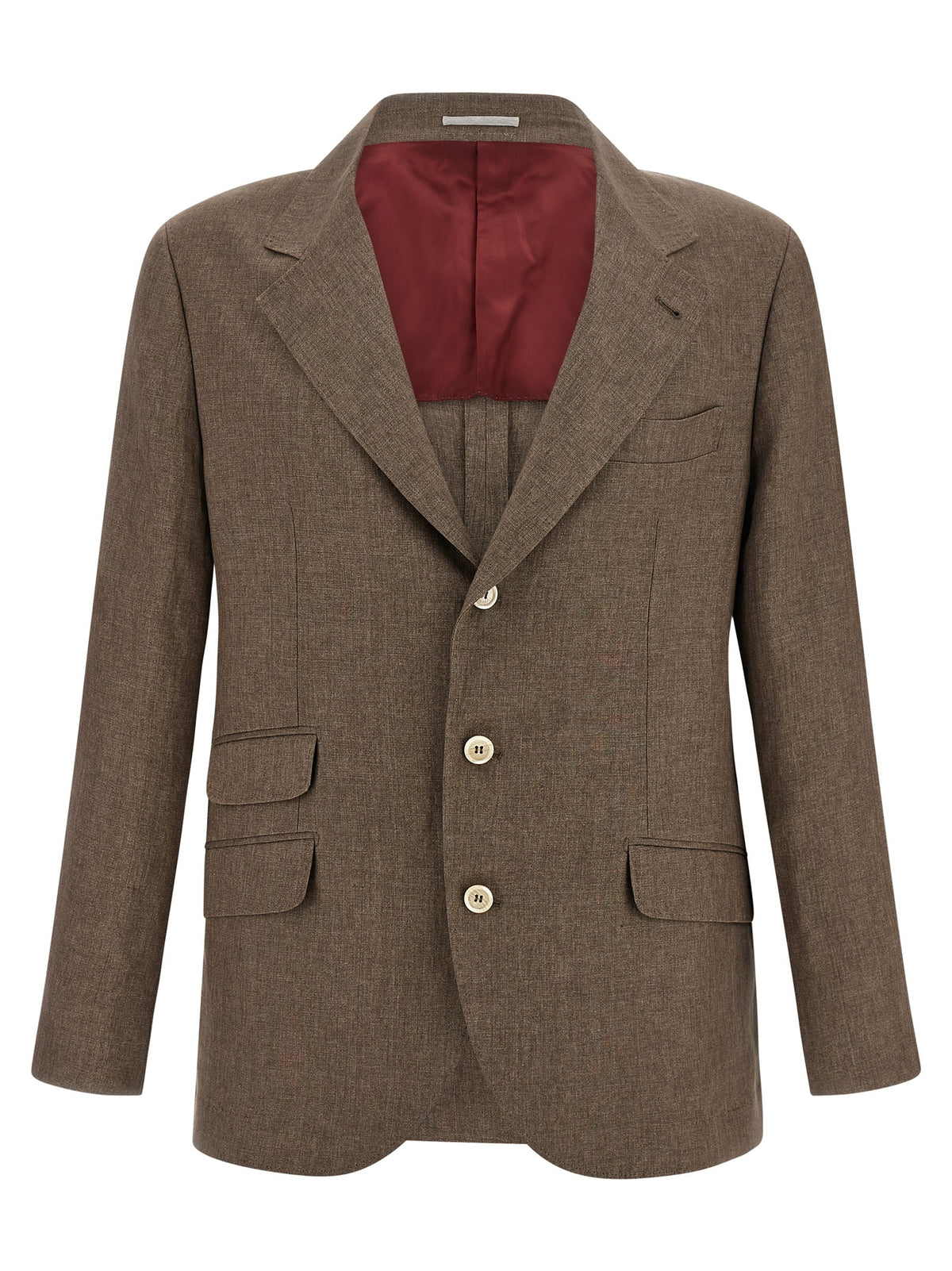 Brunello Cucinelli Brown Linen Blazer