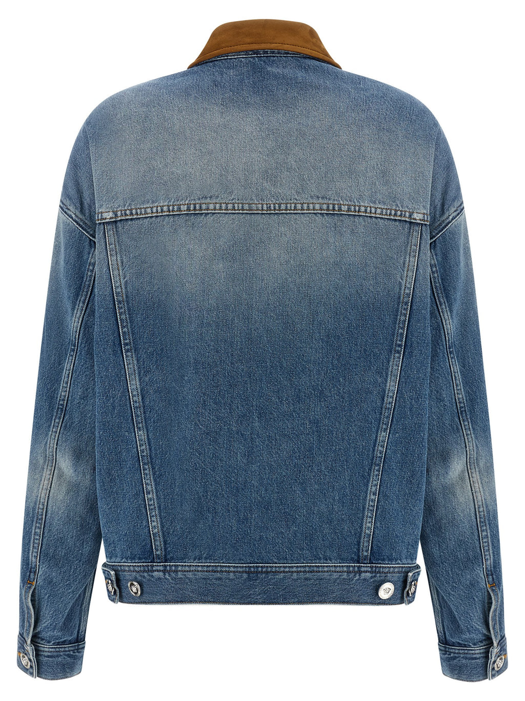 Versace Blue Cotton Denim Jacket