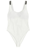 Brunello Cucinelli White Polyamide One-Piece Swimsuit