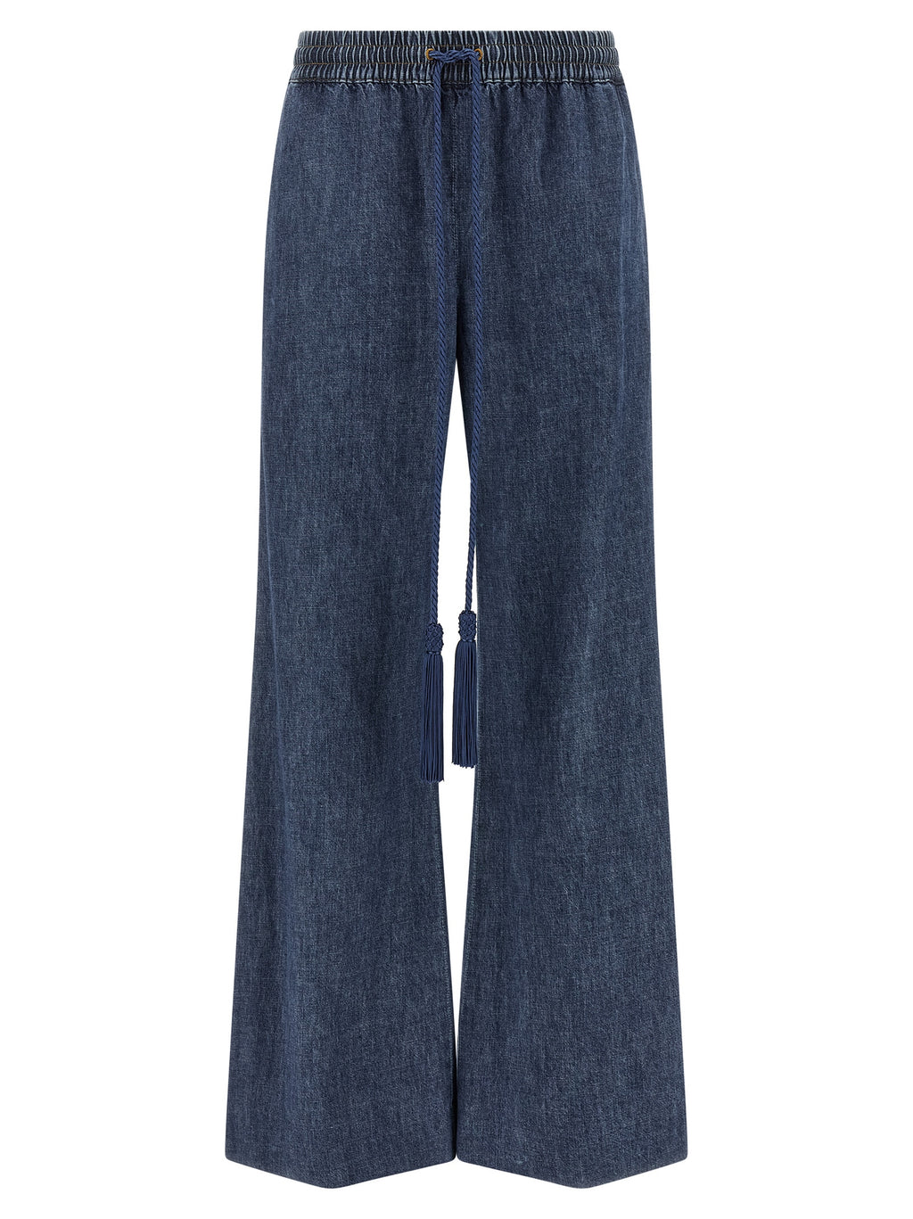 Valentino Garavani Blue Cotton Flared Jeans