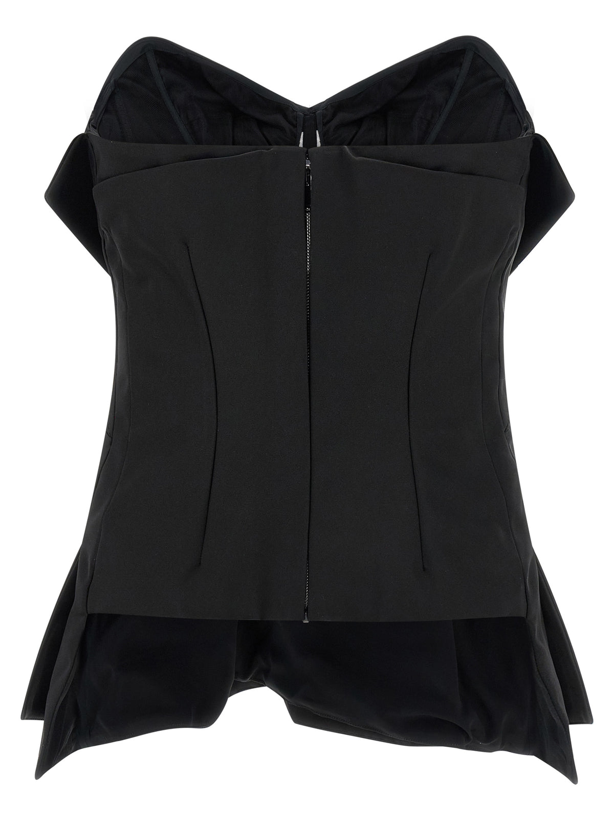 Alexander McQueen Black Polyester Tank Tops