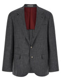 Brunello Cucinelli Gray Wool Blazer