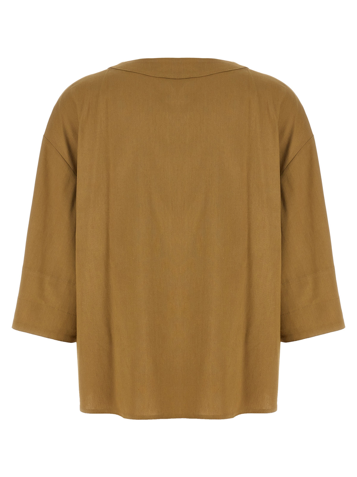 Max Mara Beige Linen Blouse