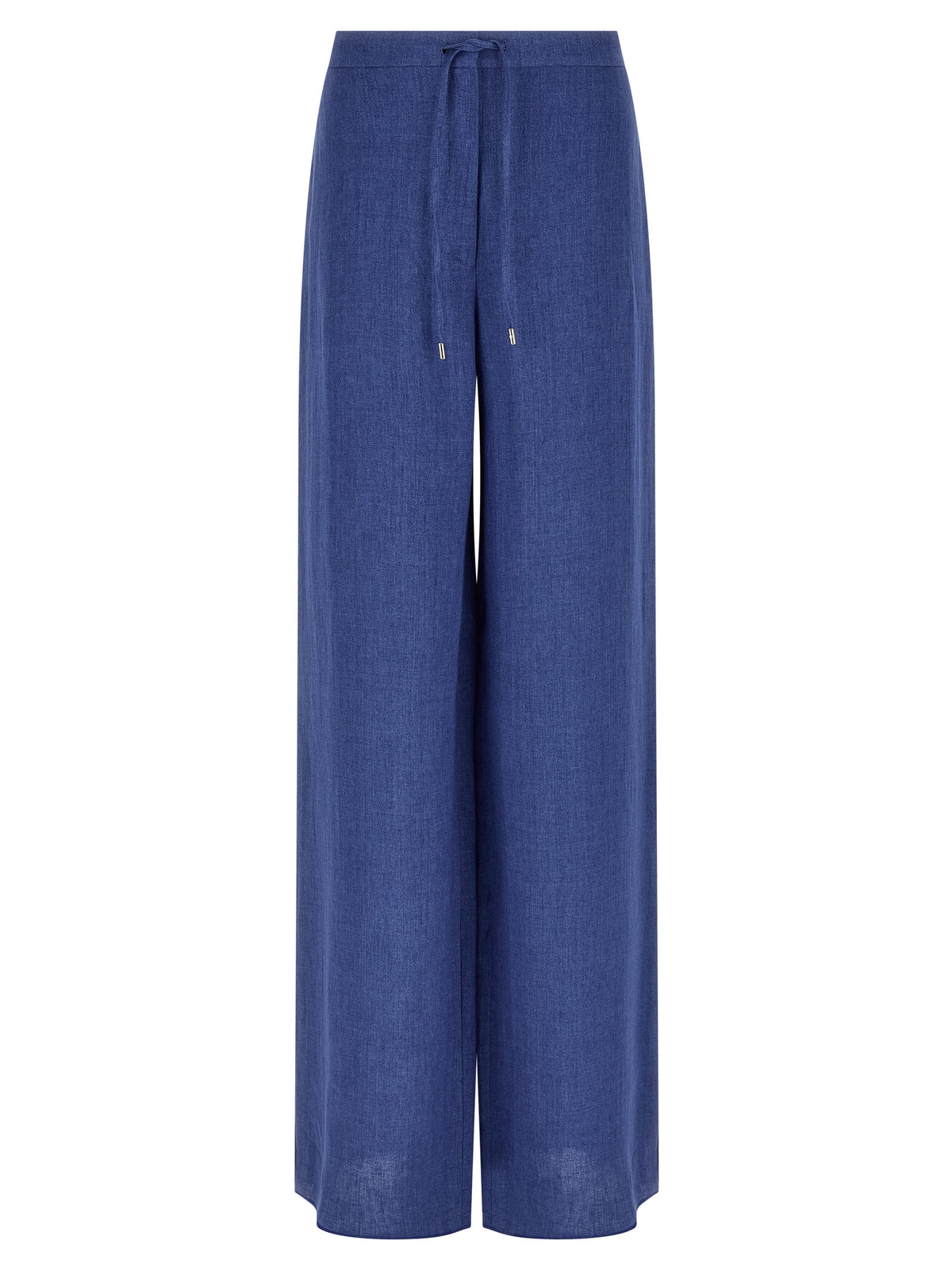 Max Mara Blue Linen Casual Pants