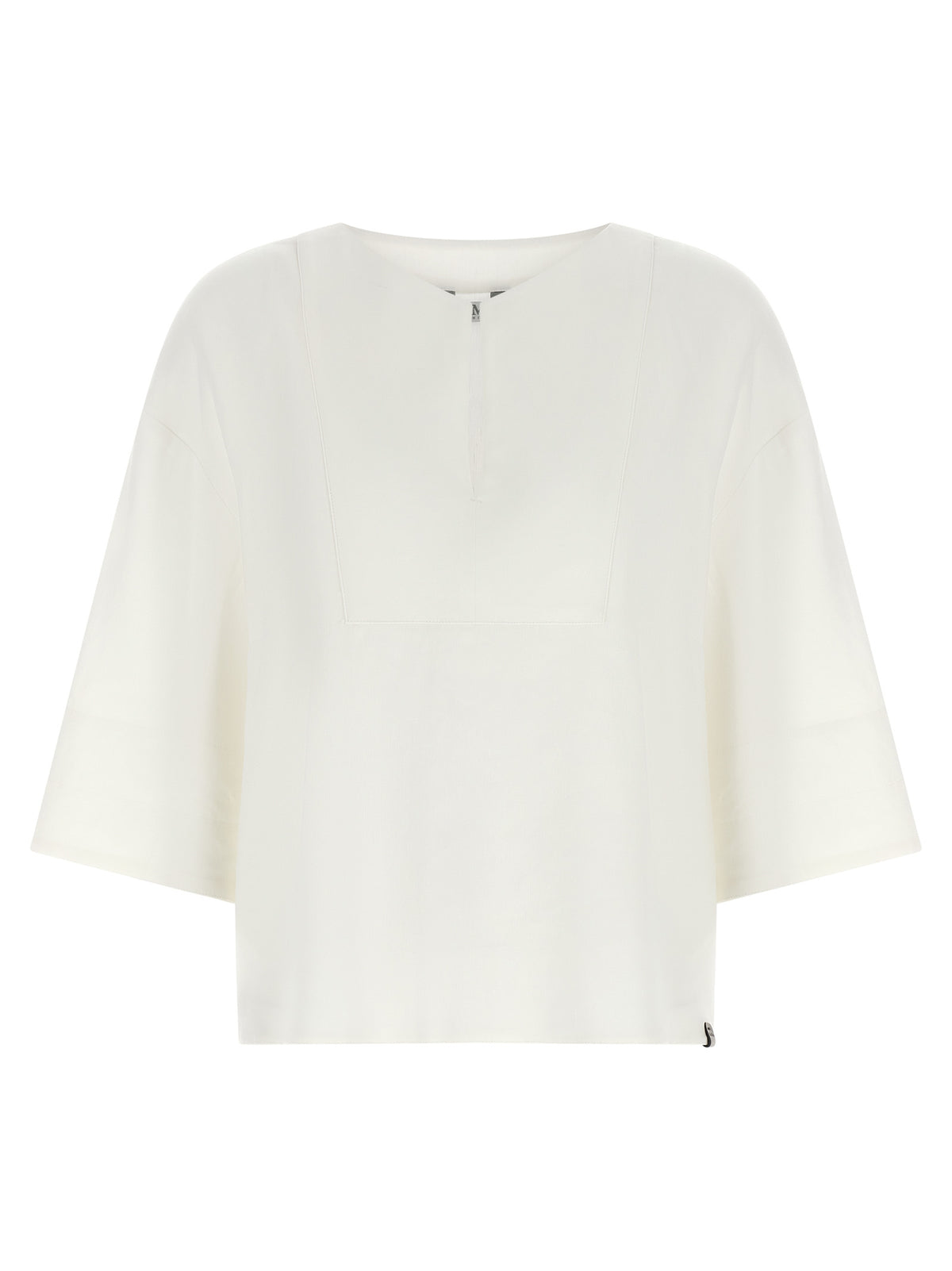 Max Mara White Linen Blouse