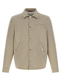 Brunello Cucinelli Gray Polyester Full-Length Jacket