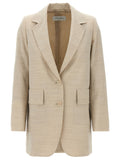 Max Mara Beige Virgin Wool Blazer