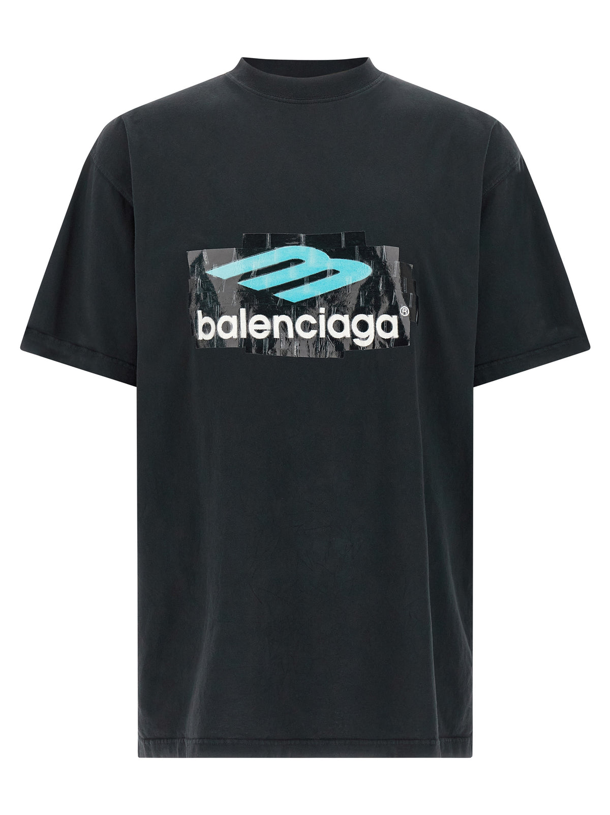 Balenciaga Black Cotton T-Shirt