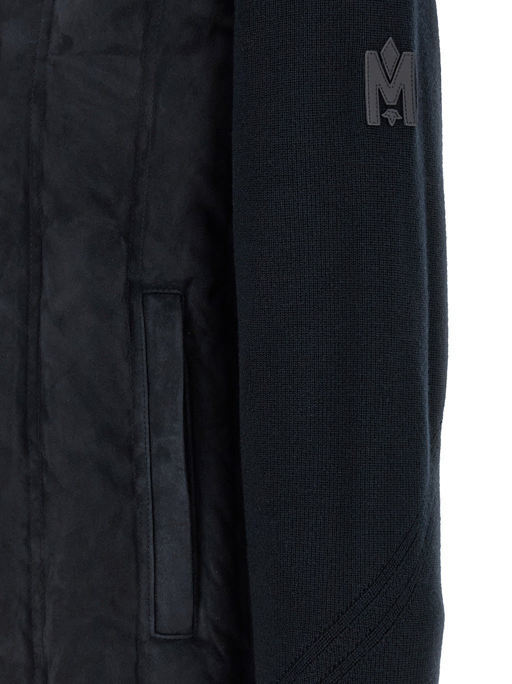 Mackage Blue Virgin Wool Full-Length Jacket