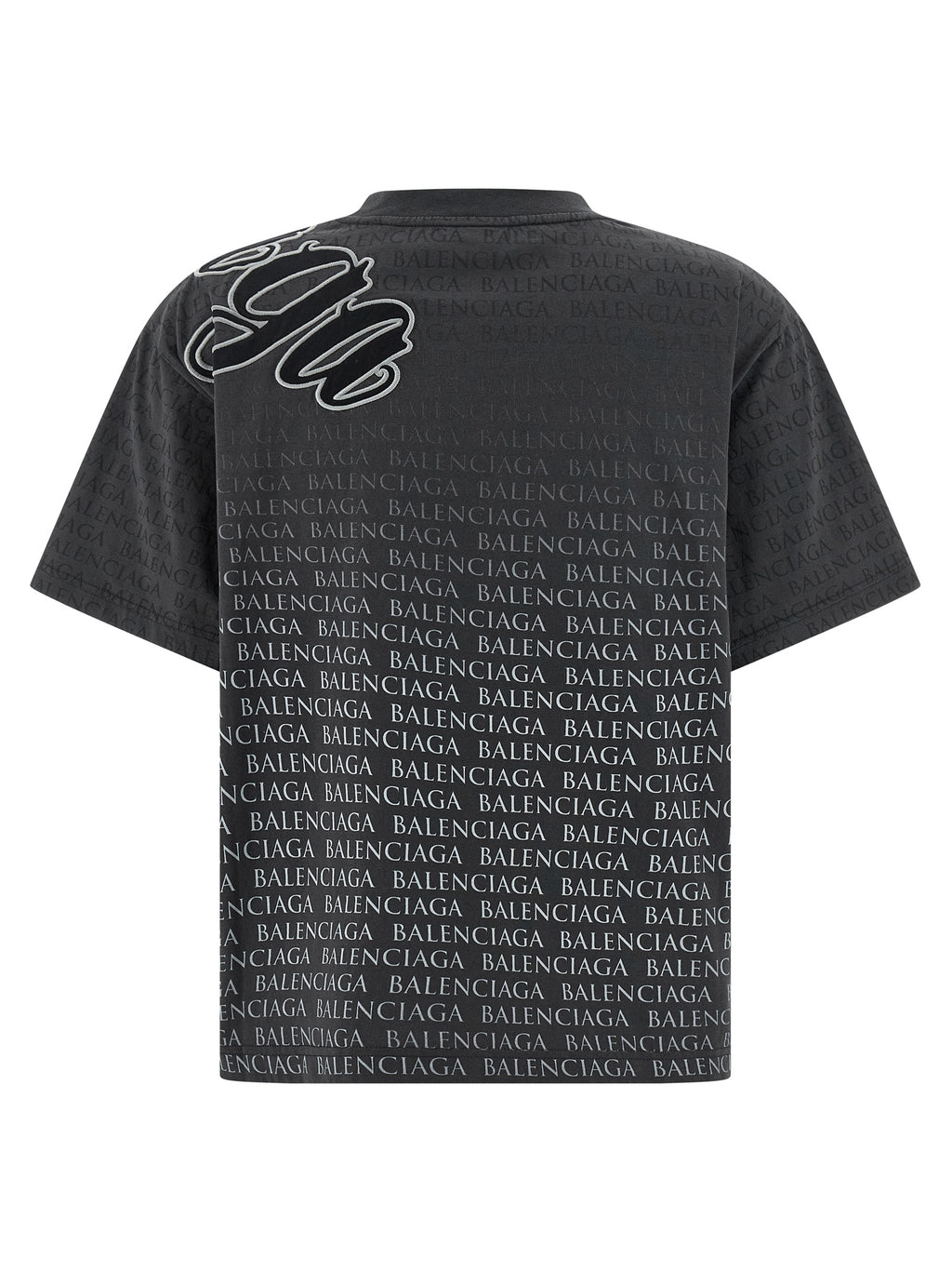 Balenciaga Black Cotton T-Shirt