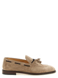 Brunello Cucinelli Brown Calfskin Slip-On Loafers