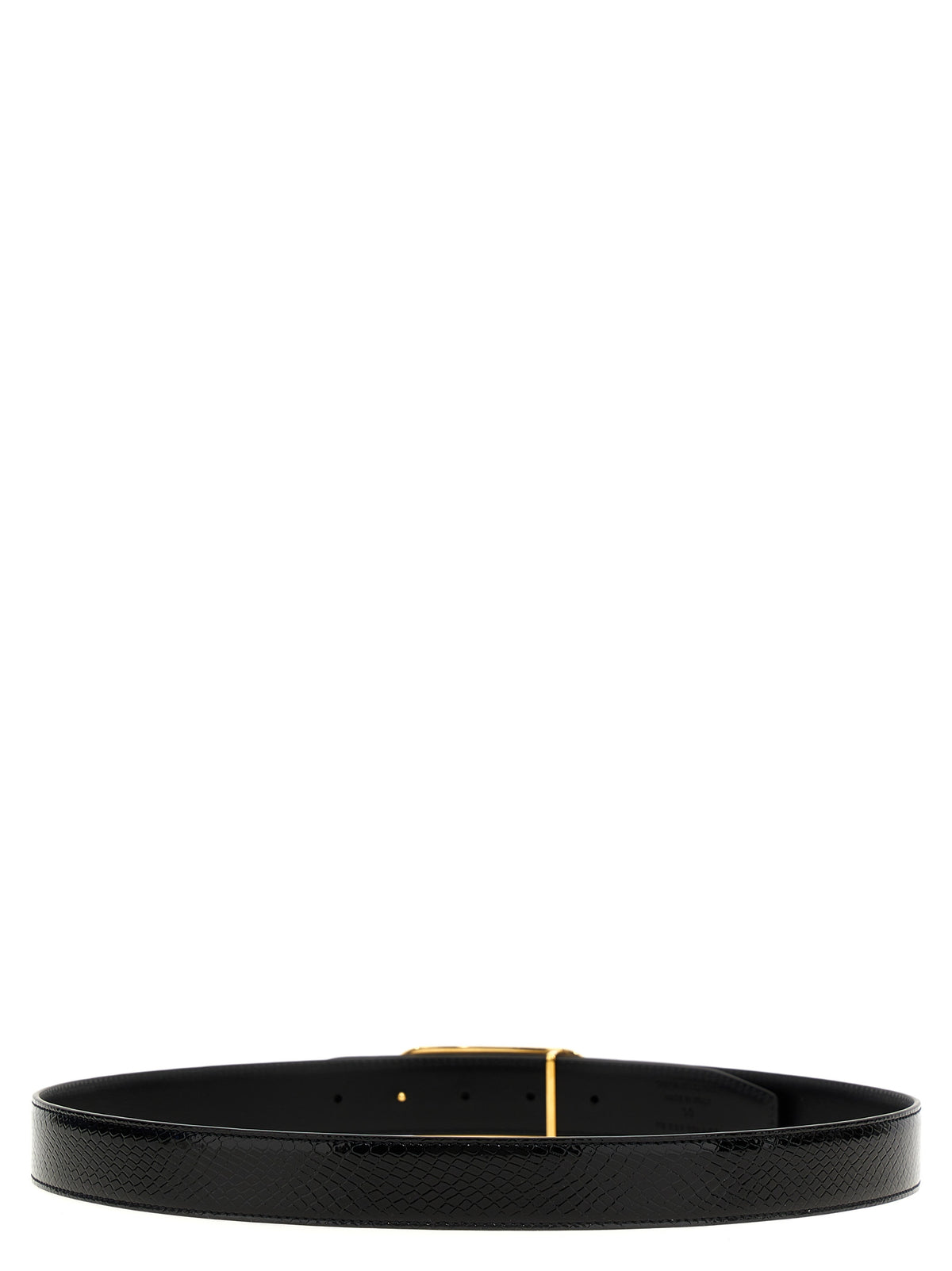 Tom Ford Black Leather Regular Belt