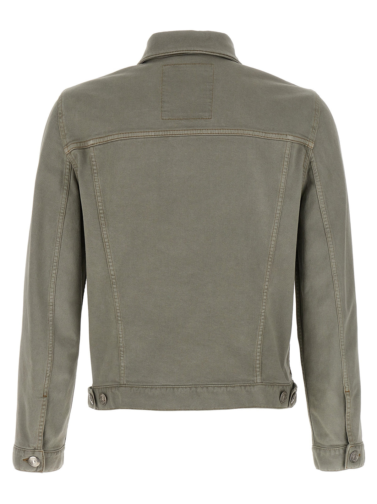 Brunello Cucinelli Gray Cotton Denim Jacket