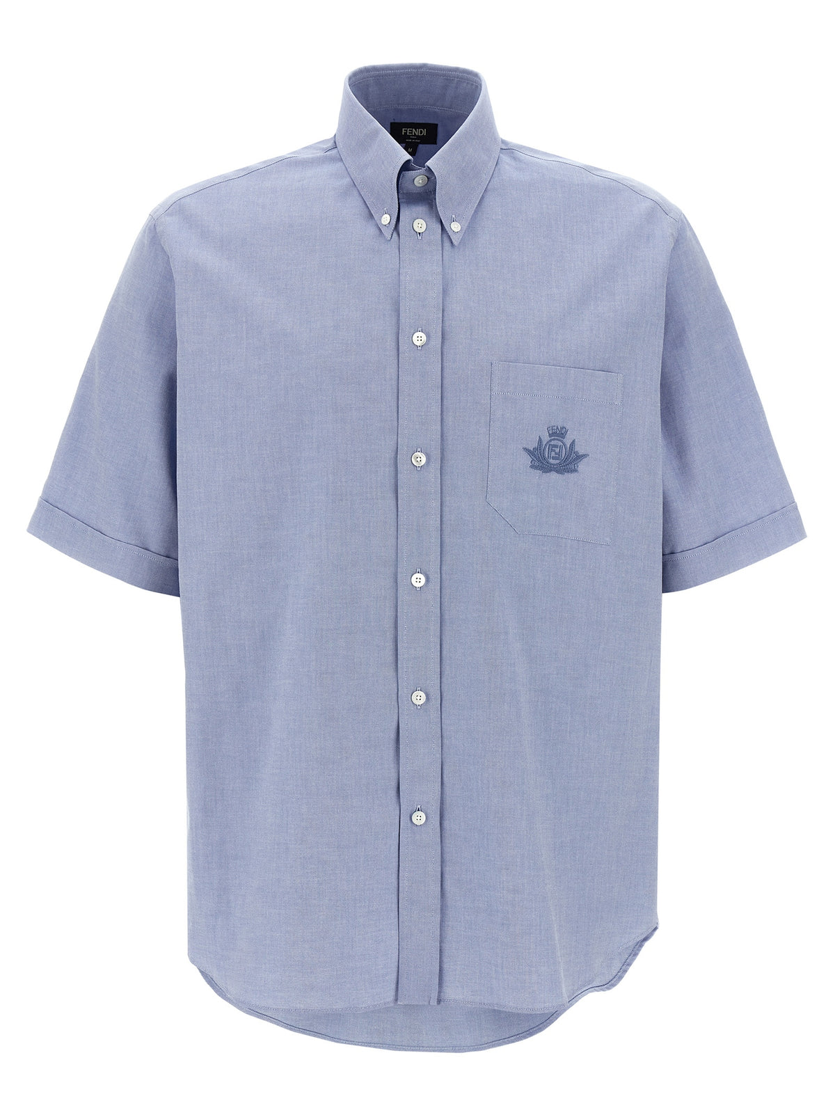 Fendi Blue Cotton Blouse
