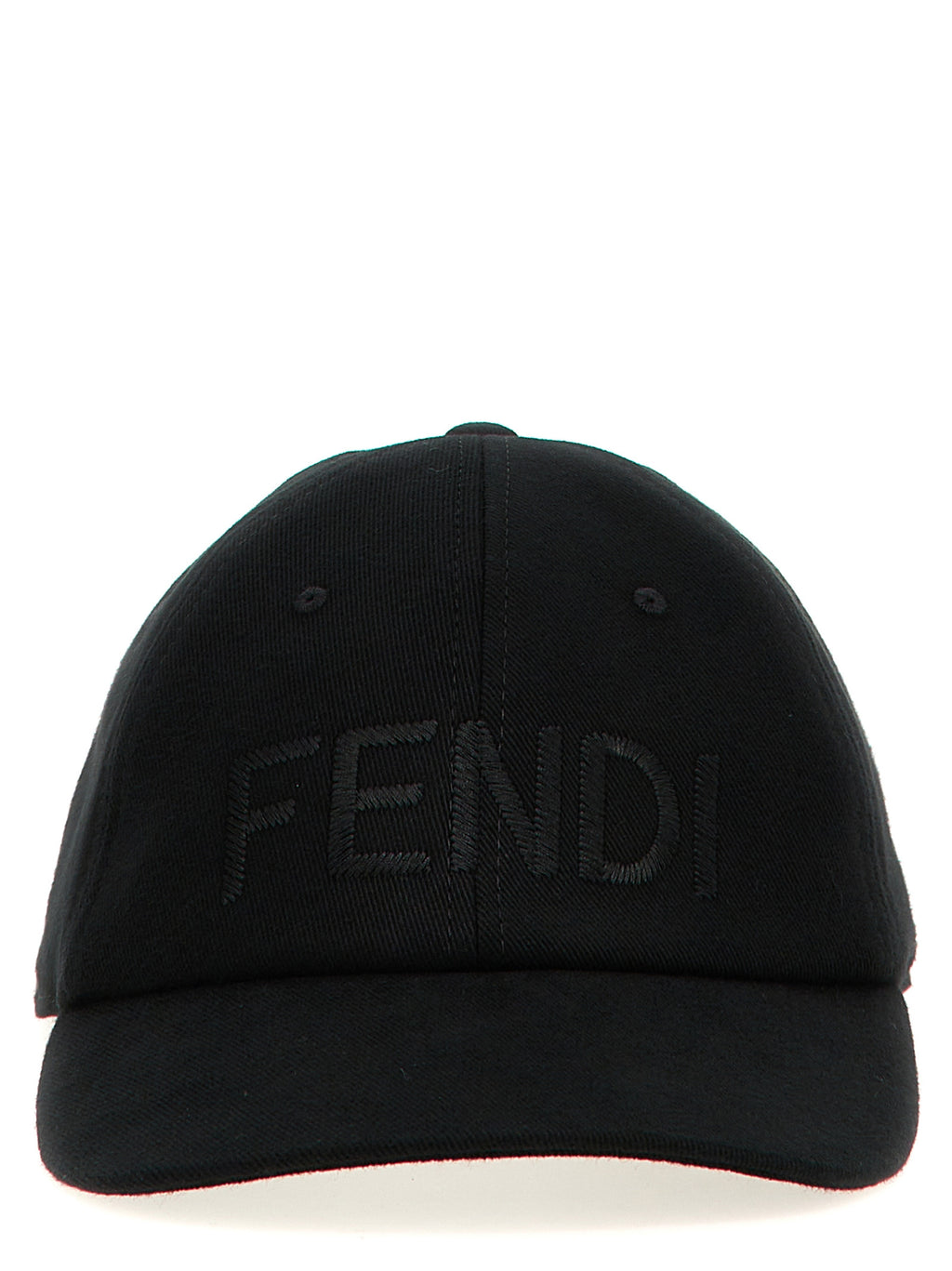 Fendi Black Cotton Cap (Baseball Hat)