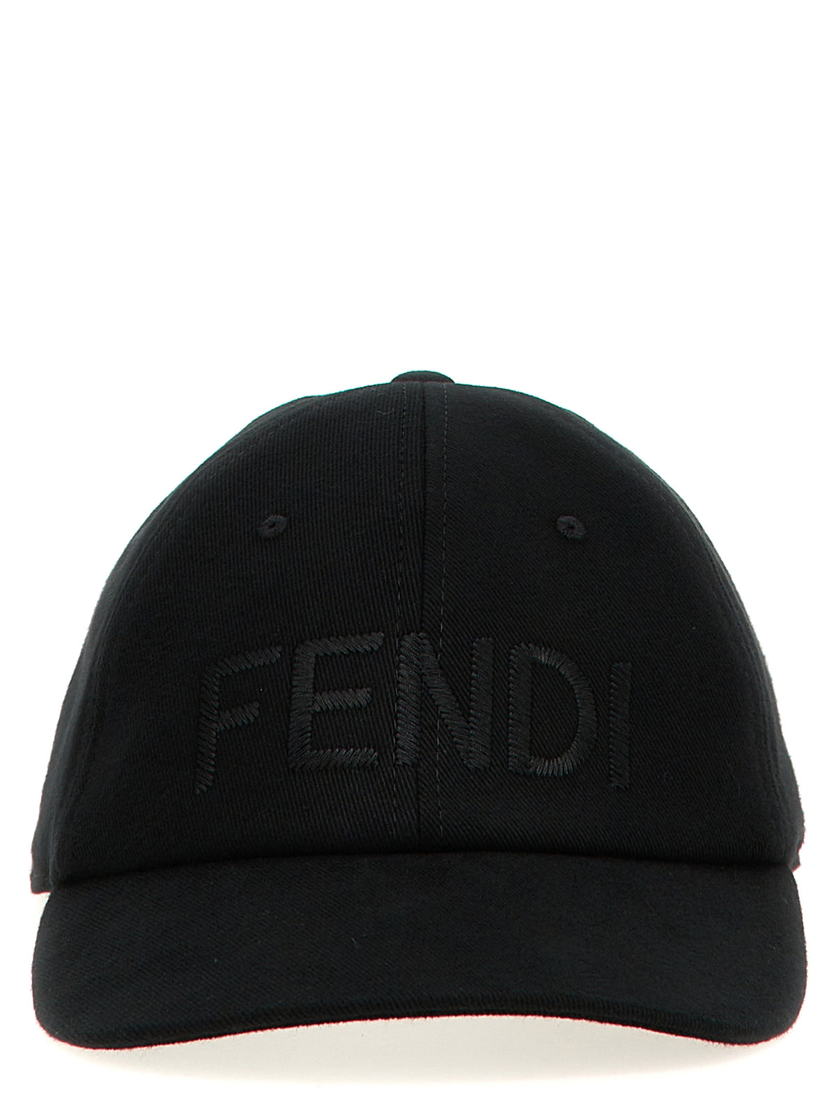Fendi Black Cotton Cap (Baseball Hat)