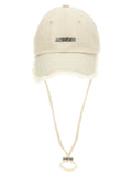 Jacquemus White Cotton Cap (Baseball Hat)