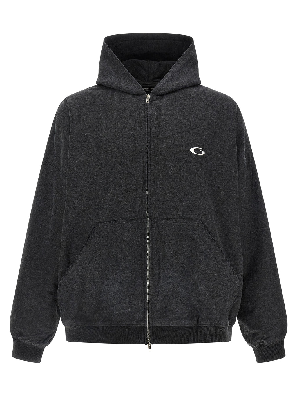 Balenciaga Gray Cotton Sweatshirt